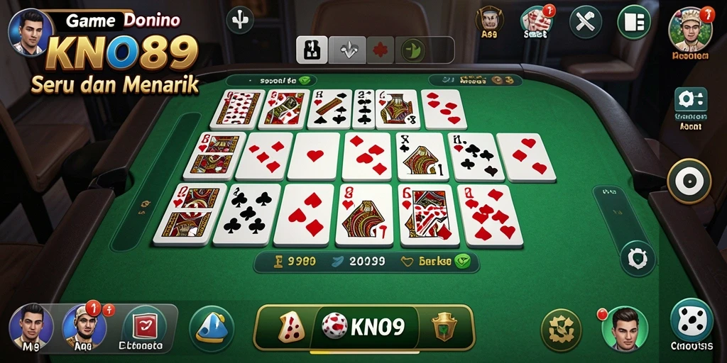 Tampilan menarik dari gameplay Domino di KNO89.